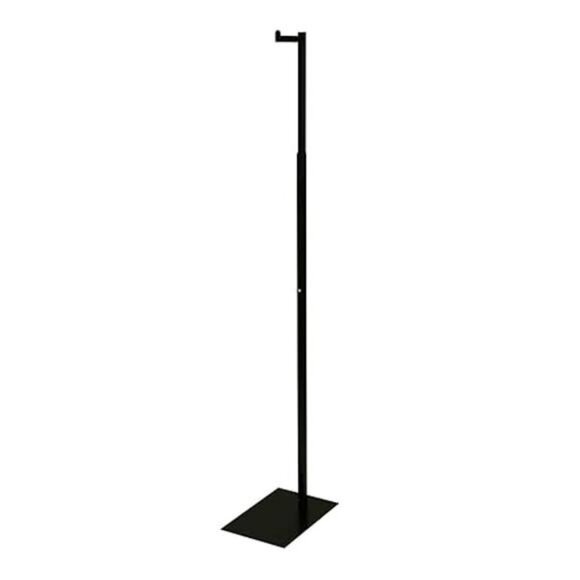 Adjustable Black Costumer Stand – Single Arm Clothes Rack - Retail Clothing - Picture 8 of 8